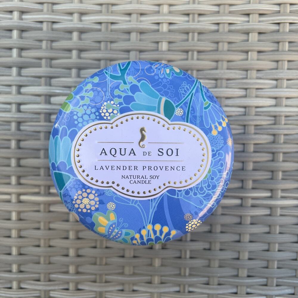 Aqua de Soi Lavender Provence Natural Soy Candle 6oz Single Wick